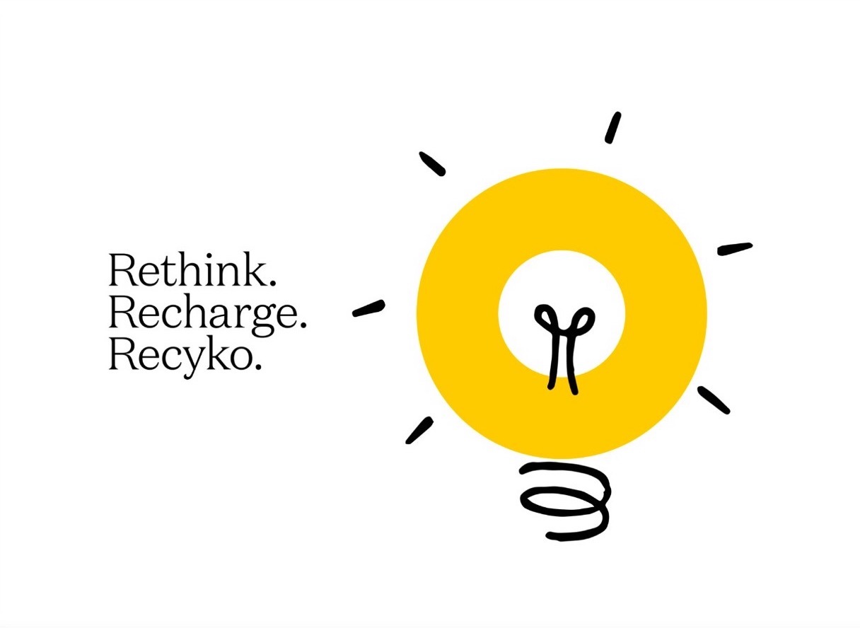 Rethink, Recharge, Recyko